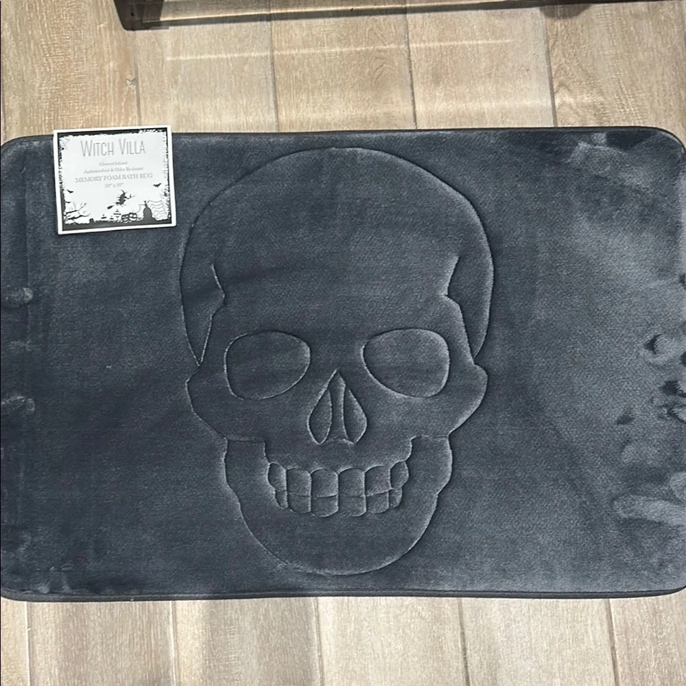 Memory Foam Skull Bath Rug